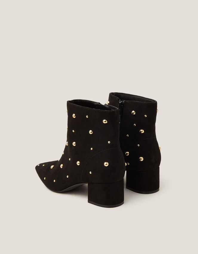 Talia Stud Ankle Boots, Black (BLACK), large