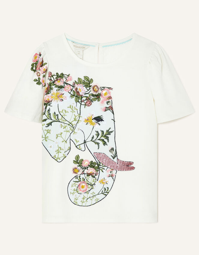Boutique Elephant T-Shirt, Ivory (IVORY), large