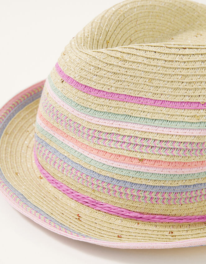 Rainbow Sequin Trilby, Multi (MULTI), large