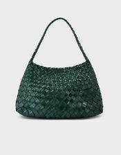 Ellyla Selina Woven Leather Shoulder Bag, , large