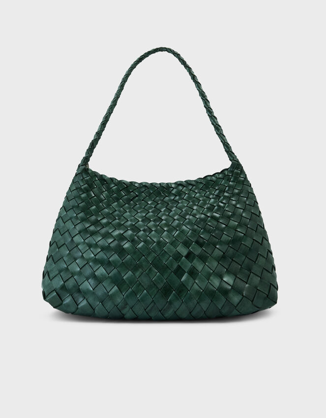 Ellyla Selina Woven Leather Shoulder Bag, , large