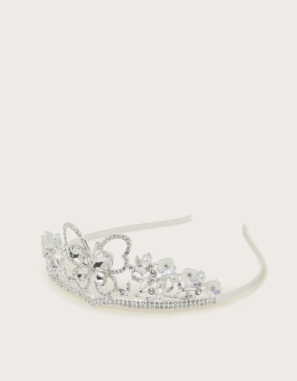 Jewel Butterfly Bridesmaid Tiara, , large