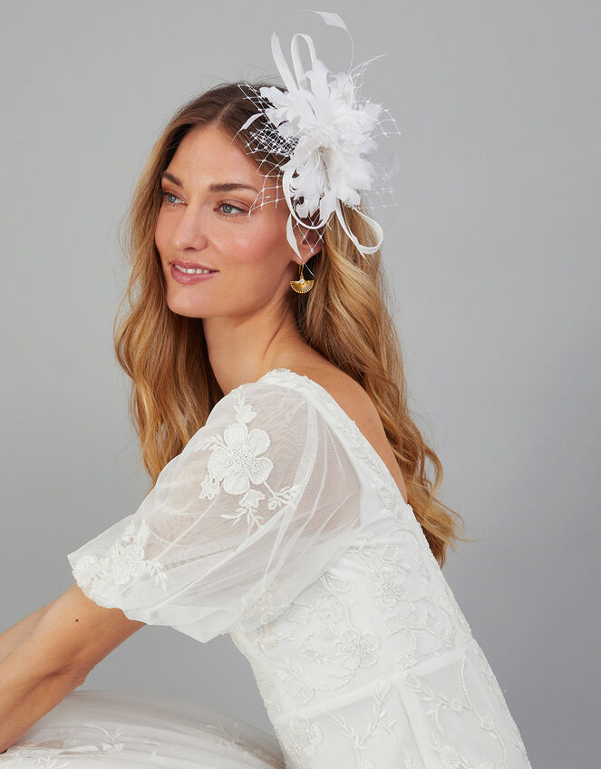 Bridal Floral Hair Clip, , large