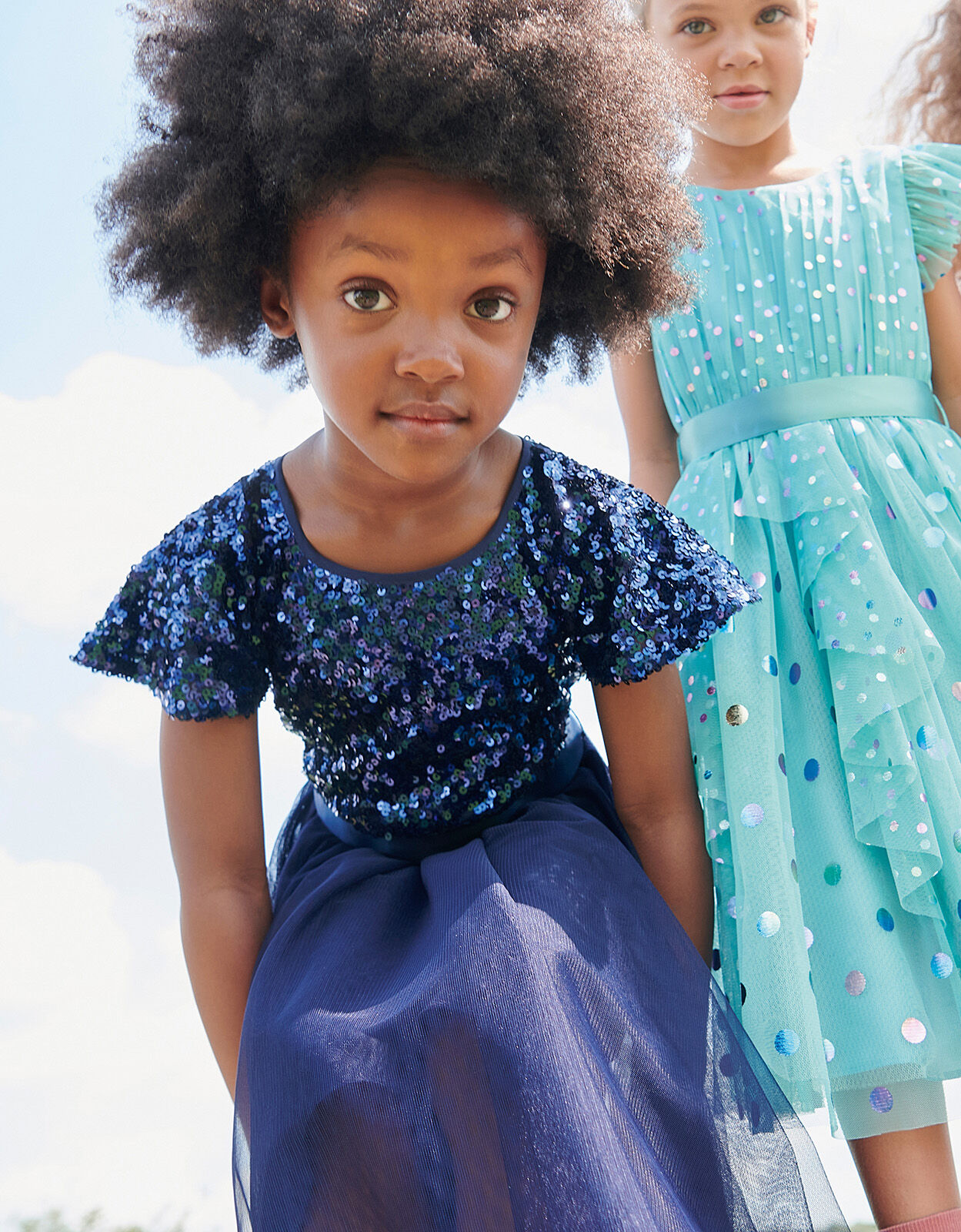 Monsoon blue sequin dress 2025