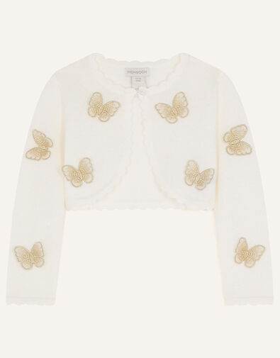 Baby Butterfly Cardigan Ivory, Ivory (IVORY), large