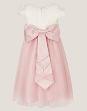 Satin Bridesmaid Dress, Pink (PINK), large