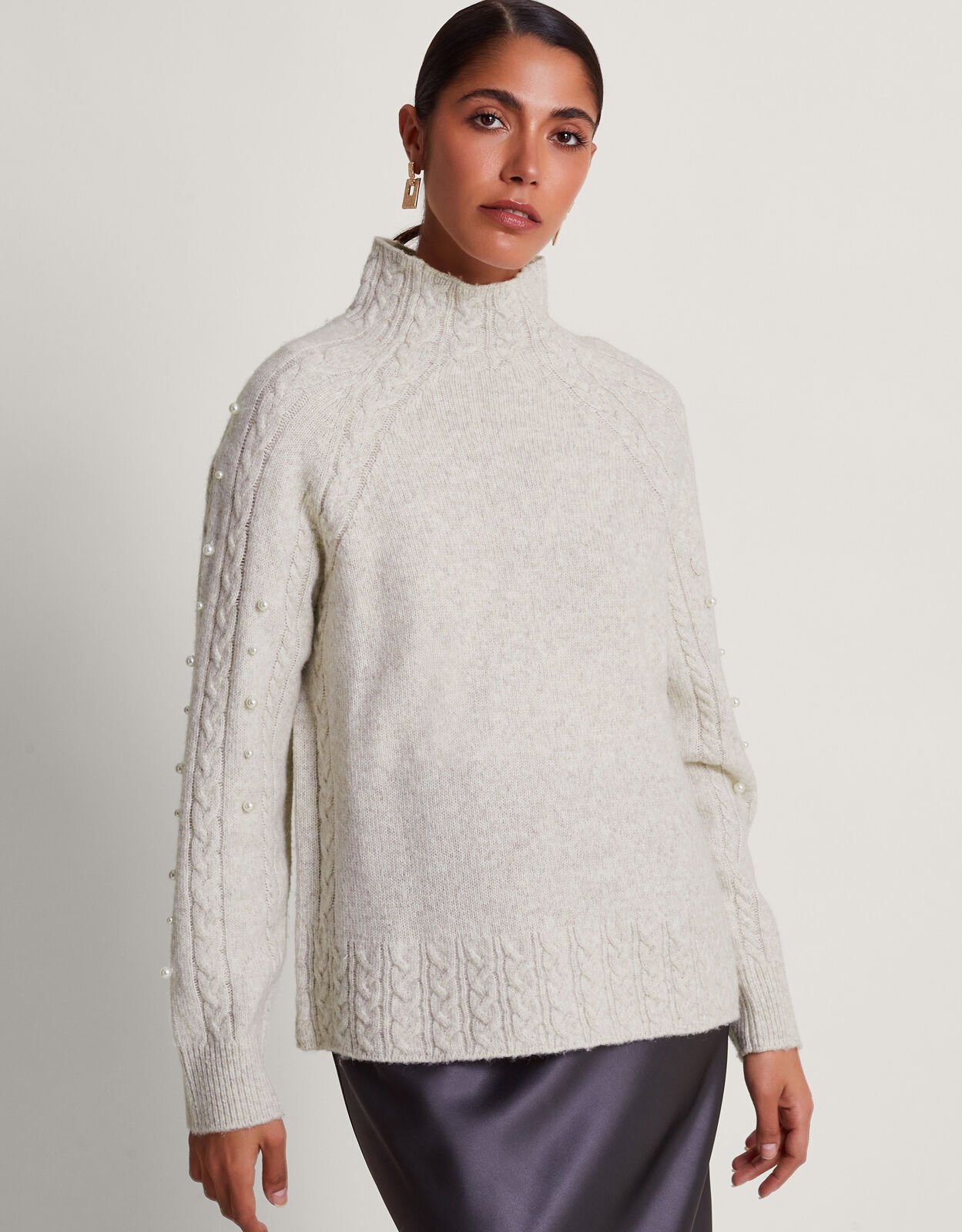 H and m pearl jumper on sale