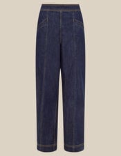 Harper Regular Wide Leg Jeans, Blue (INDIGO), large