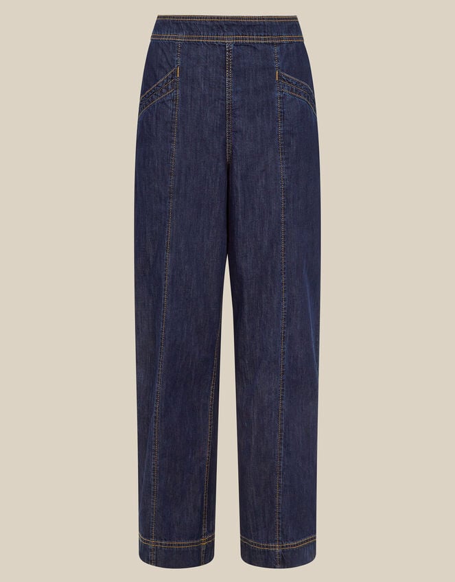 Harper Regular Wide Leg Jeans, Blue (INDIGO), large