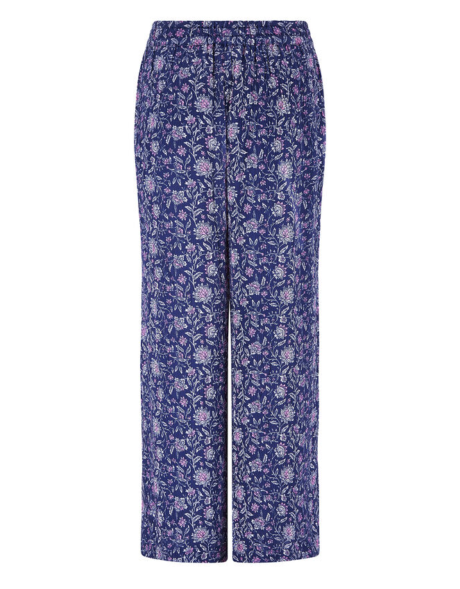 East Alice Crinkle Trousers, Blue (NAVY), large