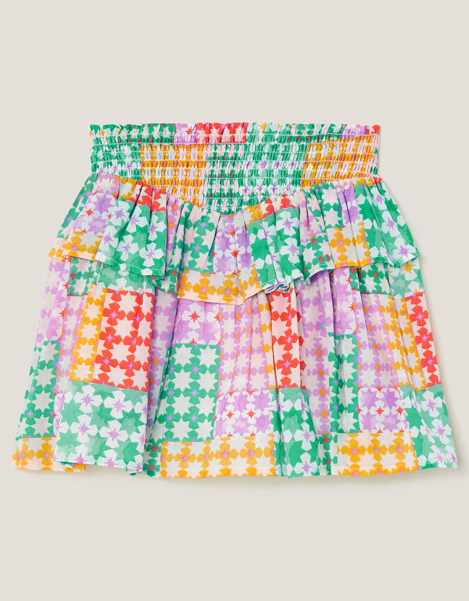 Colourblock Star Print Skort, Multi (MULTI), large