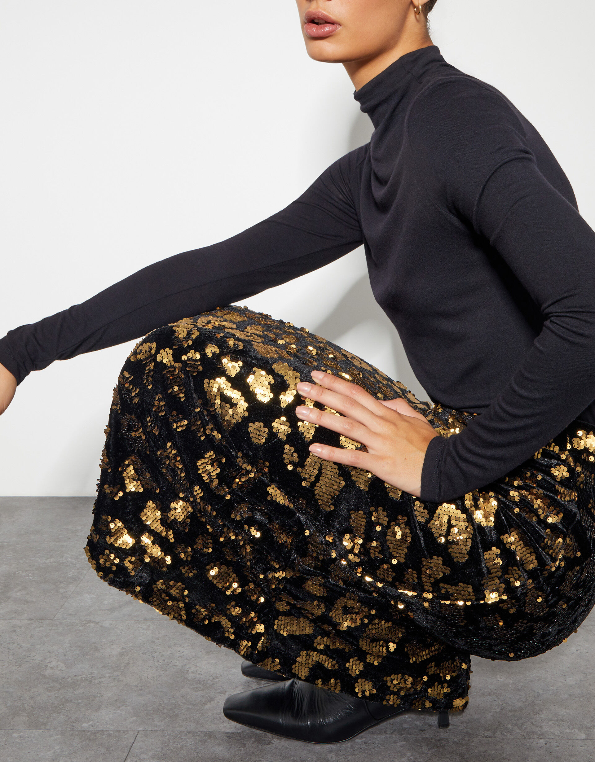 Cheetah sequin skirt online