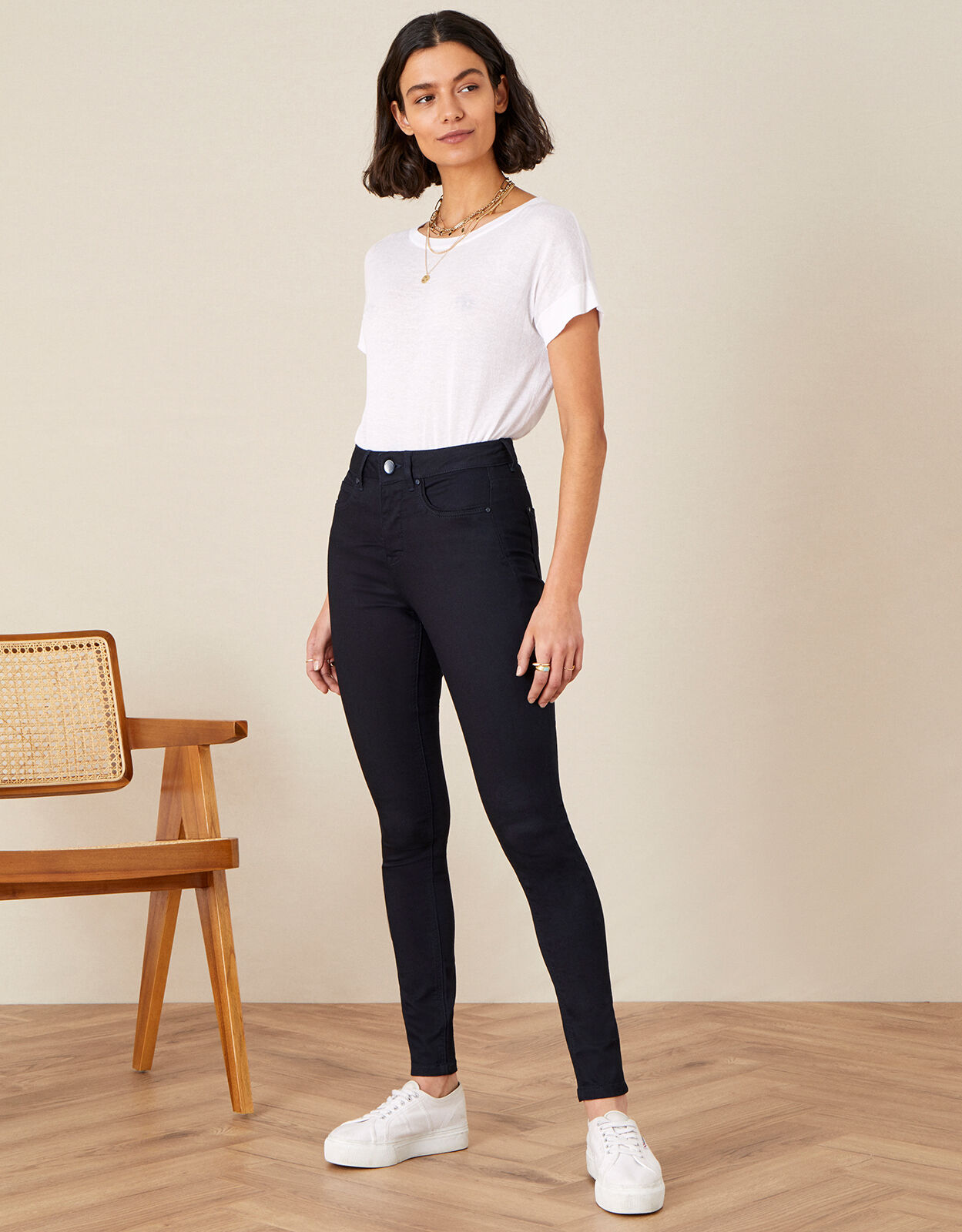 High waisted on sale jeans short length