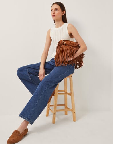 Ruby Wide Leg Jeans, Blue (DENIM BLUE), large