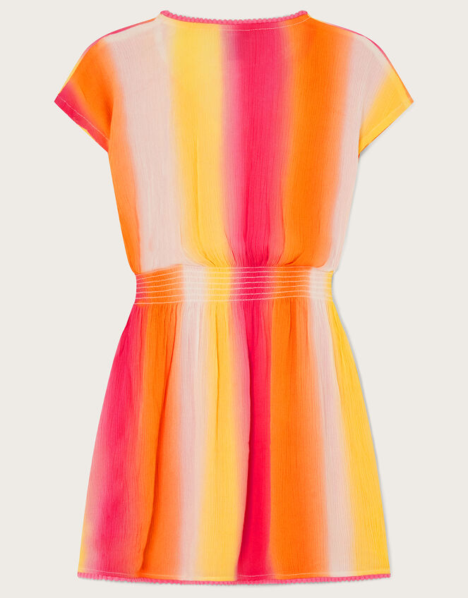 Colourblock Kaftan Dress	, Yellow (YELLOW), large