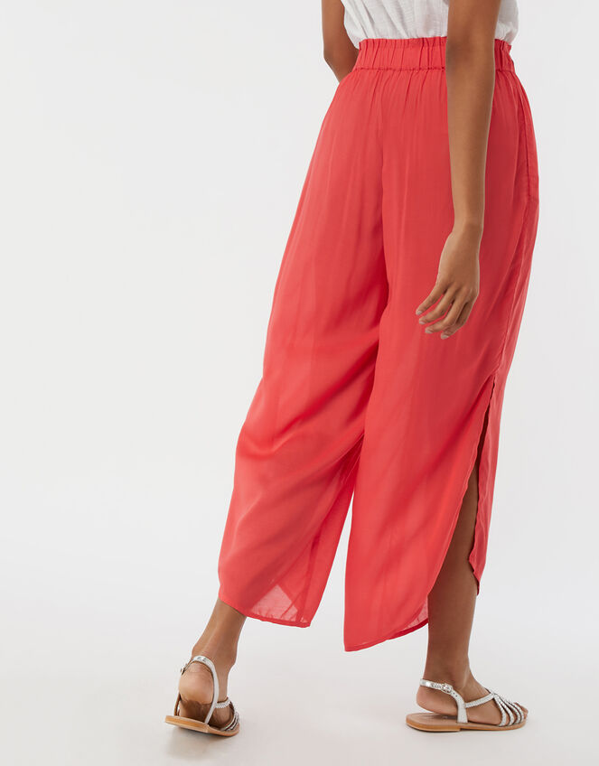 Alani Plain Trousers, Orange (CORAL), large