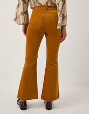 Cassidy Corduroy Flare Trousers, Camel (CAMEL), large