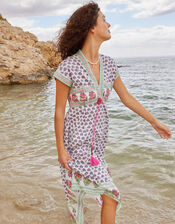 Dessa Block Print Dress, Multi (MULTI), large
