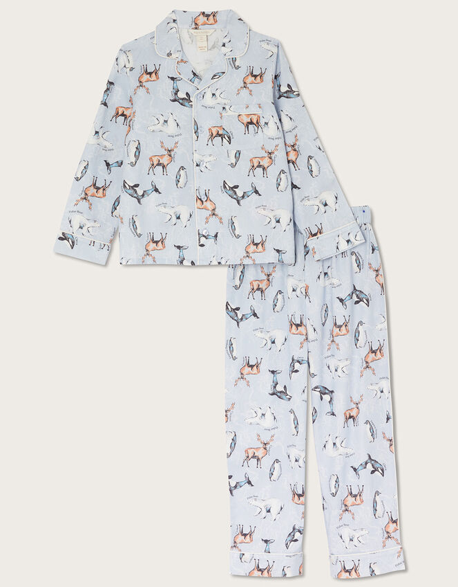 Arctic Pyjama Set WWF-UK Collaboration, Blue (PALE BLUE), large