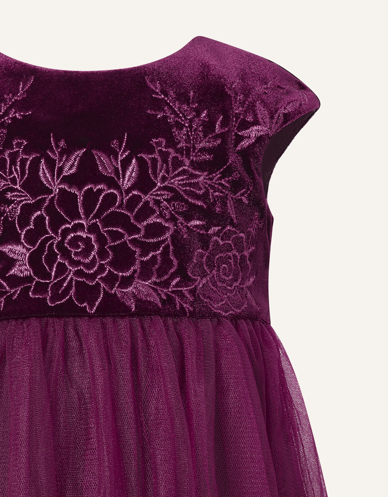 girls red velour dress