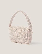 Mini Flower Beaded Bag, , large