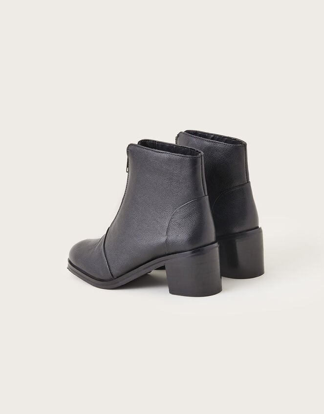 zip front chunky boots