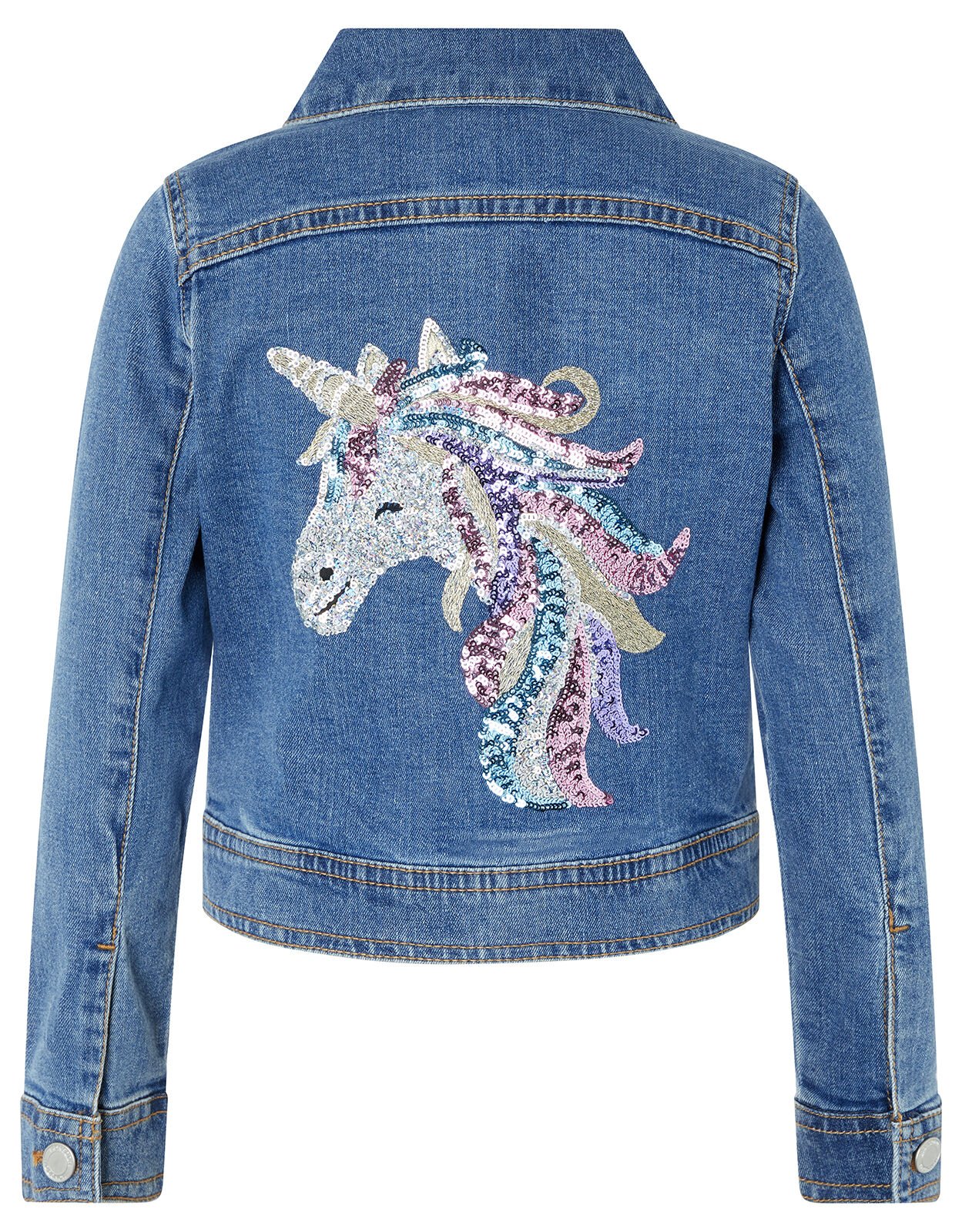 Girls unicorn jean cheap jacket