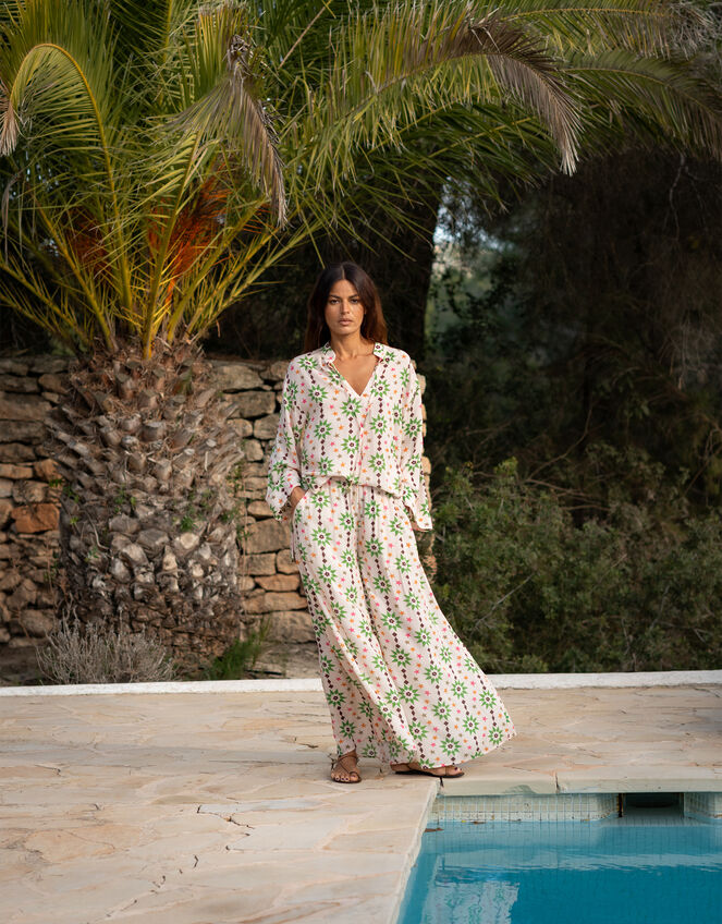 La Galeria Elefante Star Print Blouse Orange