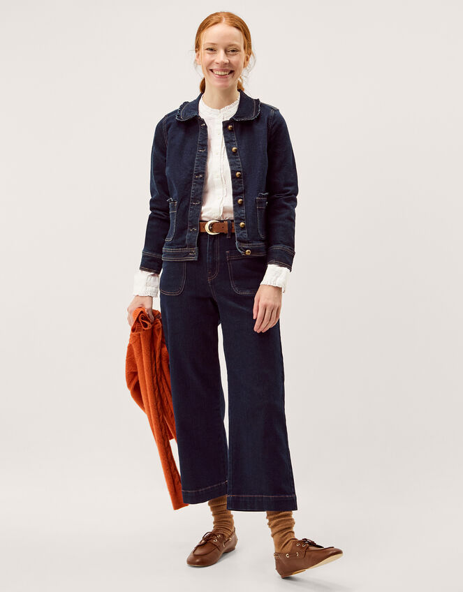 Sadie Frill Denim Jacket Blue