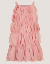 Strappy Scallop Frill Dress, Pink (PINK), large