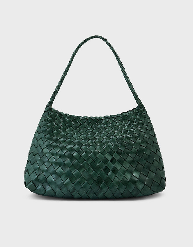 Ellyla Selina Woven Leather Shoulder Bag, , large
