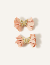 Flutter Bow Clip Twinset, , large