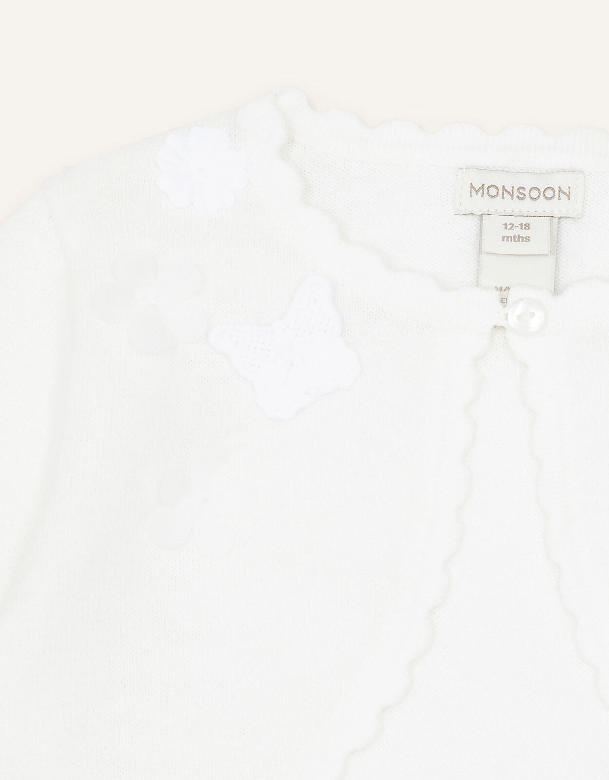 ivory flower girl cardigan