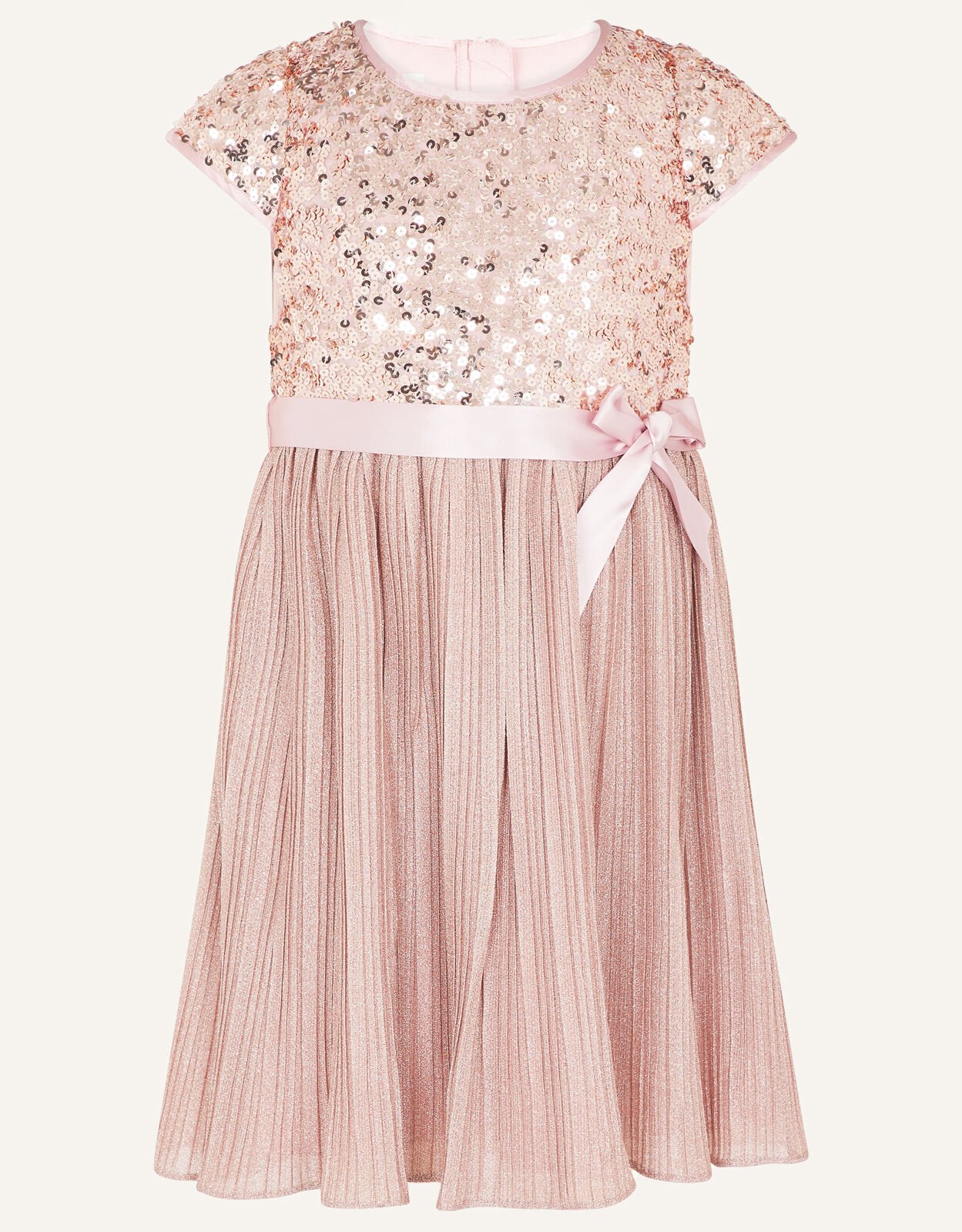 Younger Girls Short Sleeve Sequin Midi Dress in Pink – Chi Chi London