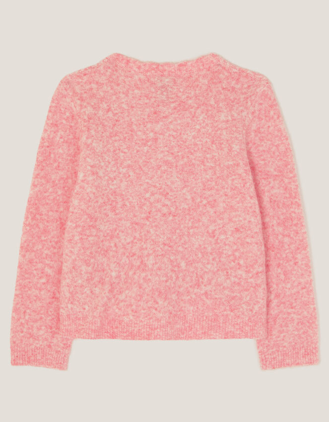 Bow Embellished Cardigan, Pink (PINK), large