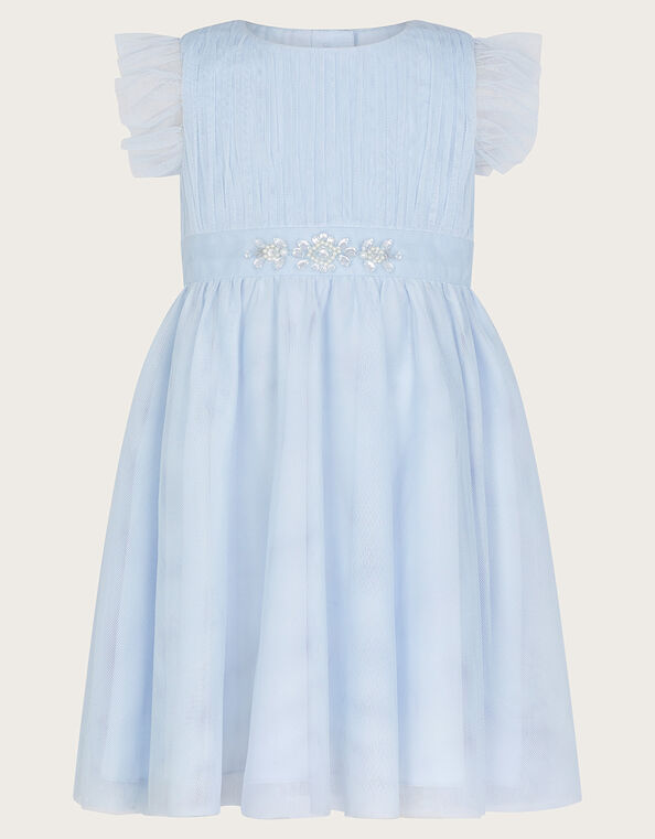 Baby Penelope Belt Dress, Blue (BLUE), large