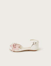 Two-Tone Ballerina Flats, Pink (PINK), large