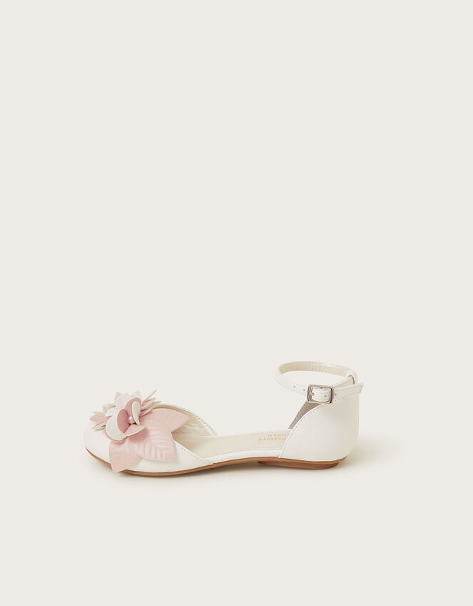 Two-Tone Ballerina Flats, Pink (PINK), large