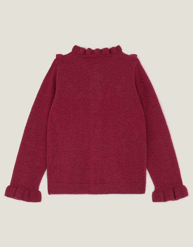 Christmas Tree Embellished Cardigan, Red (RED), large