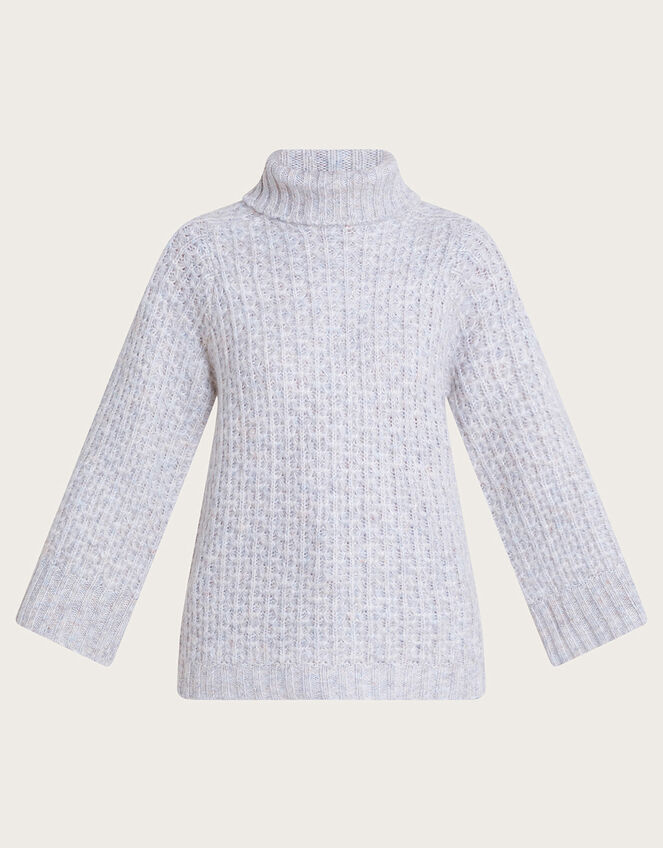 Ray Roll Neck Jumper, Grey (GREY), large