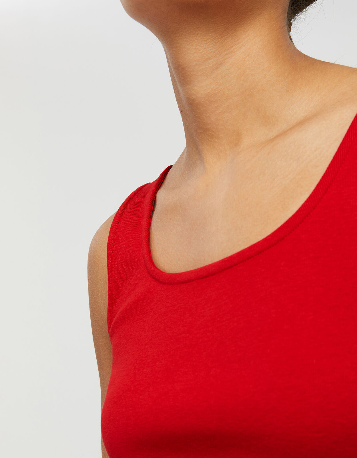 Bridey Square Neck Jersey Vest Red Vests Camisoles And Sleeveless Tops Monsoon UK