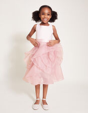 Organza Flower Can Can Dress, Pink (PINK), large
