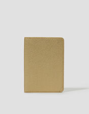 Faux Leather Passport Holder, Gold (GOLD), large