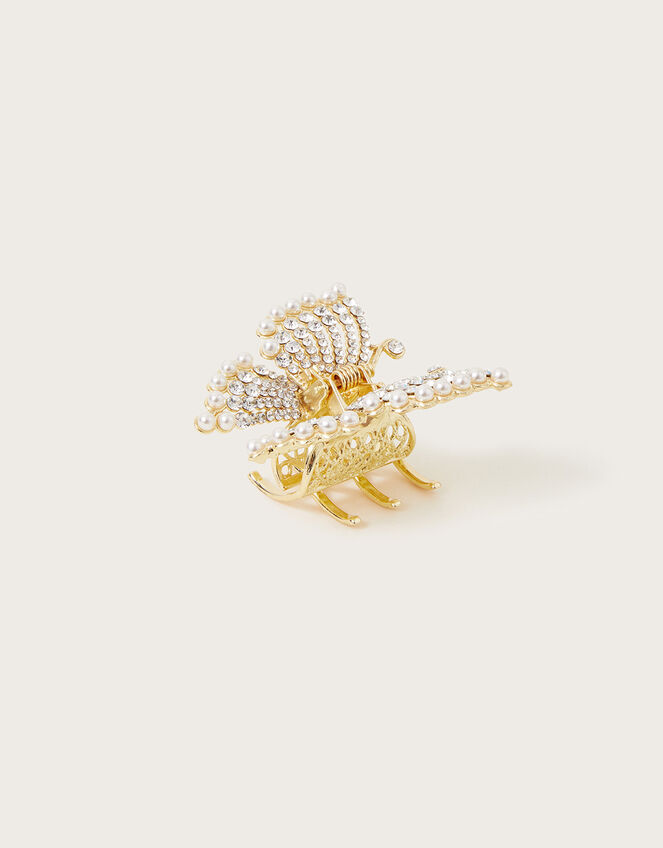 Butterfly Pearl Claw Clip, , large