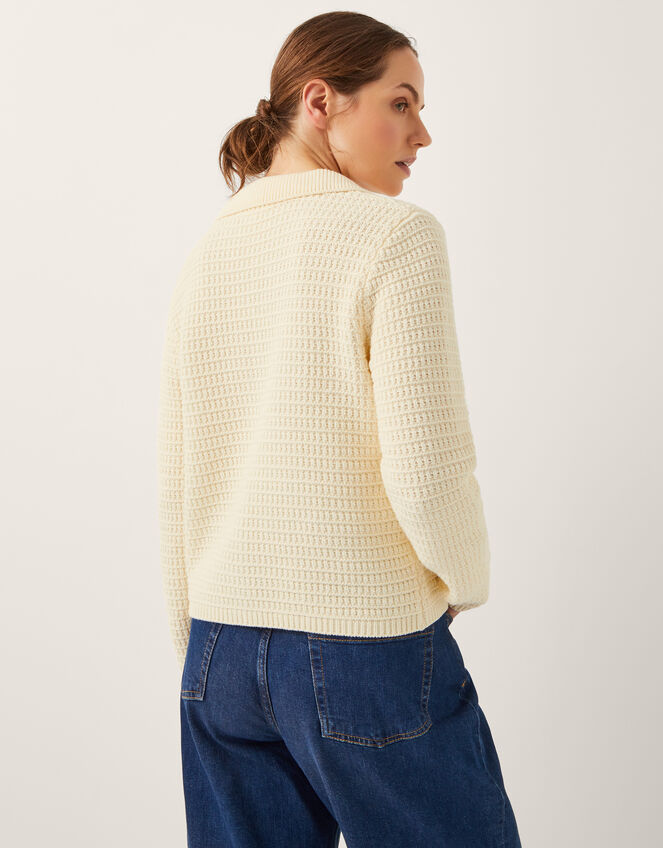 Coby Collar Cardigan Ivory