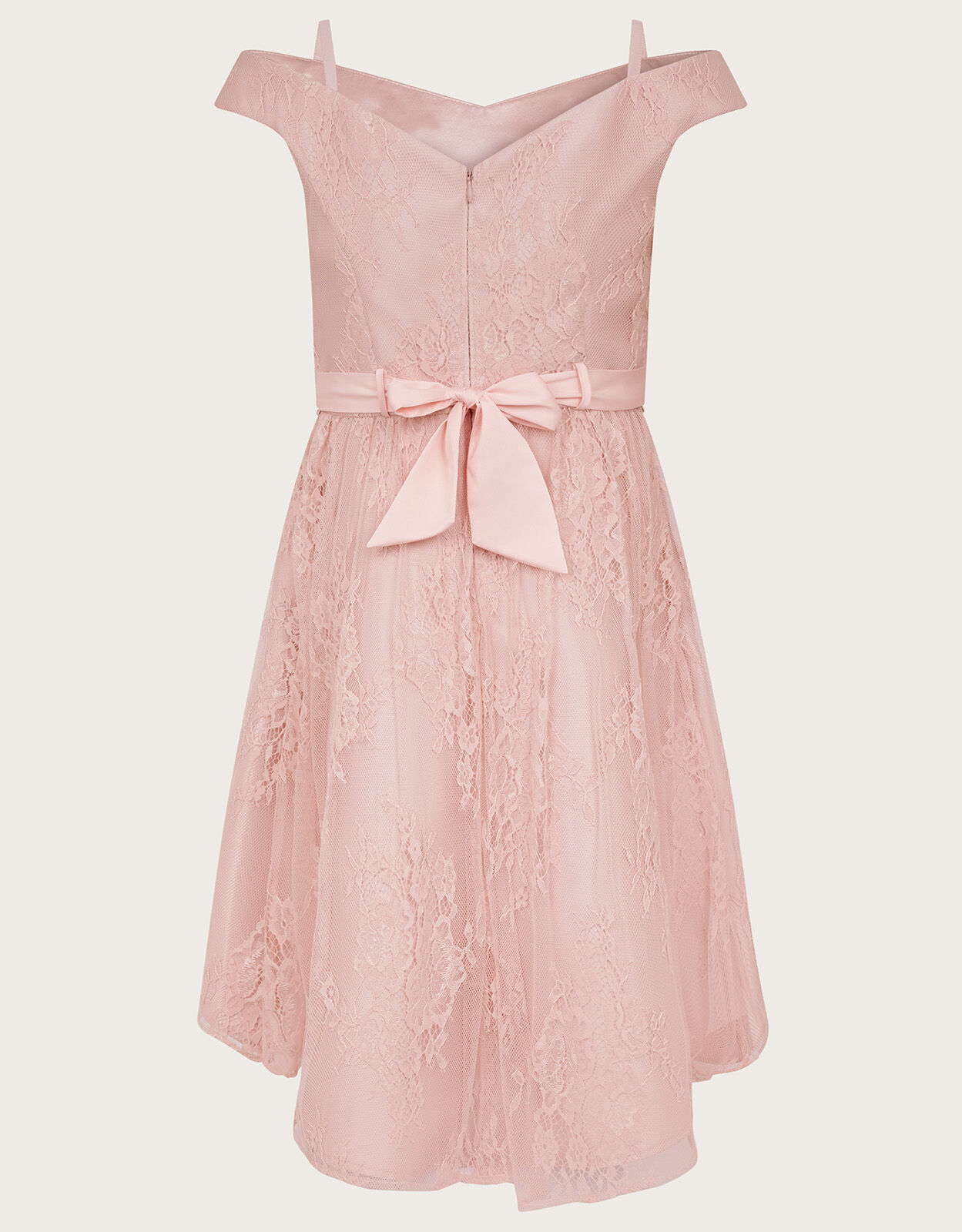 Monsoon pink lace dress clearance