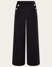Priya Ponte Trousers, Black (BLACK), large