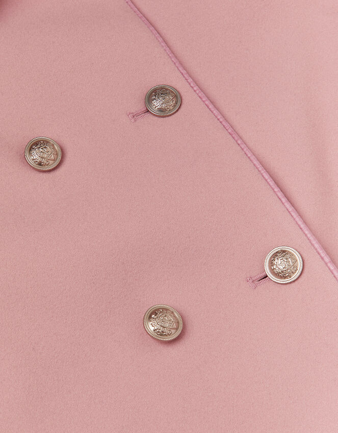 Double Breasted Collar Coat, Pink (PINK), large