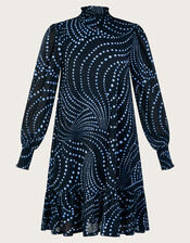 Dorothy Spot Dress, Black (BLACK), large