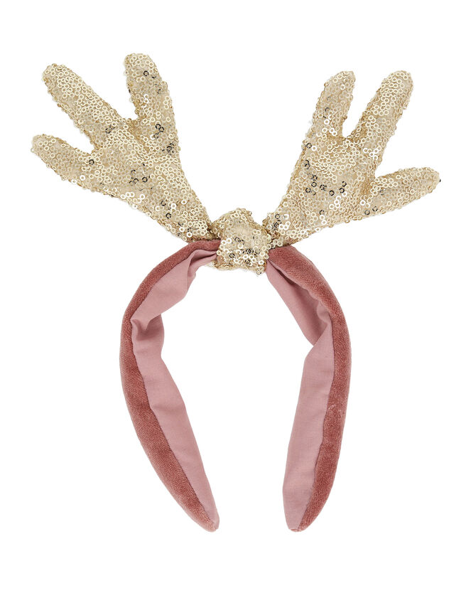 Meri Meri Sequin Antler Headband, , large